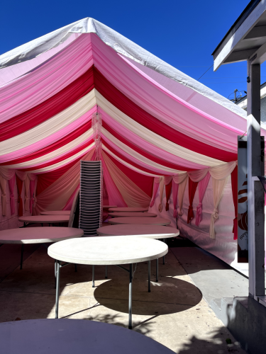 Pink Tent Setup(Partial)